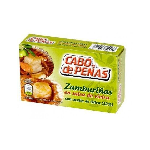Zamburiñas en salsa de vieira "Cabo de Peñas" 111gr