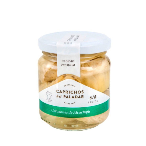 Corazones de alcachofa "Caprichos del paladar" al natural 6/8 piezas 200gr