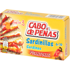 Sardinillas picantonas "Cabo de Peñas" 6/10 piezas 85gr