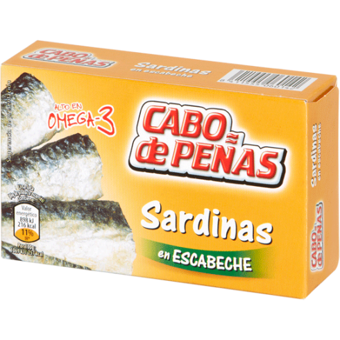 Sardinas en escabeche "Cabo de Peñas" 120gr
