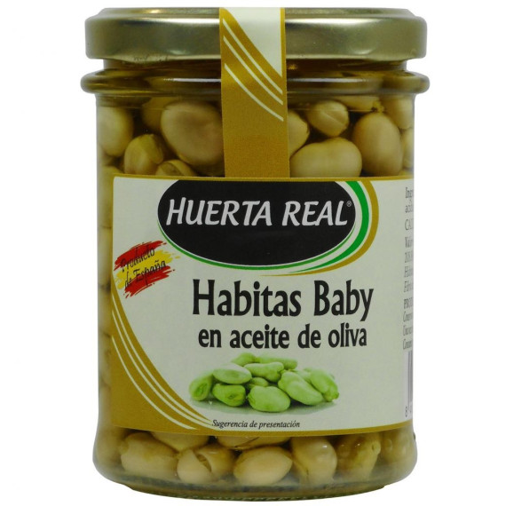 Habitas baby en aceite de oliva "Huerta Real" 200gr
