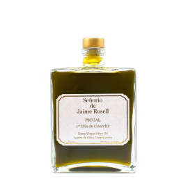 Aceite de oliva virgen extra "Señorío de Jaime Rosell" picual 1º día de cosecha 500ml