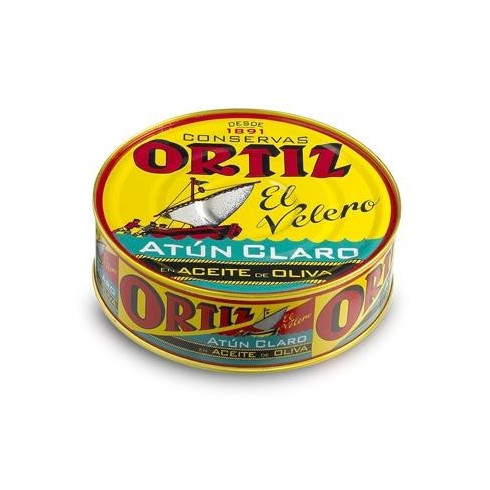 Atún claro en aceite de oliva "Ortiz" 600gr
