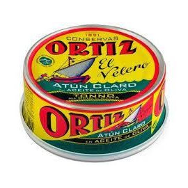 Atún claro en aceite de oliva "Ortiz" 250gr