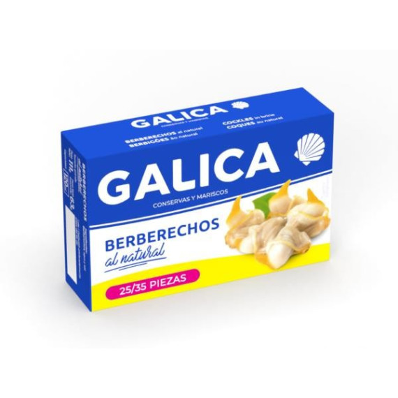 Berberechos al natural "Galica" 25/35 piezas 111gr