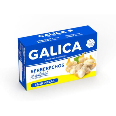 Berberechos al natural "Galica" 35/45 piezas 111gr