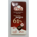 Chocolate negro 61% sin azúcares añadidos "Pérez" 125gr