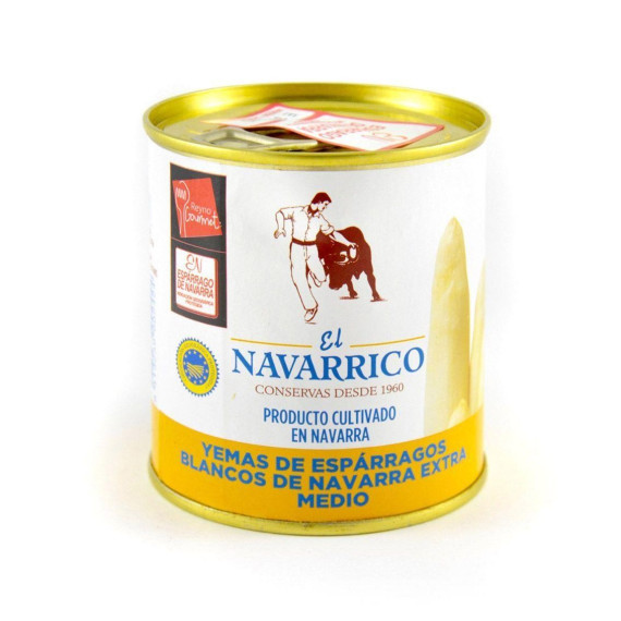 Yemas de espárragos blancos de Navarra "El Navarrico" Calibre Medio 205gr