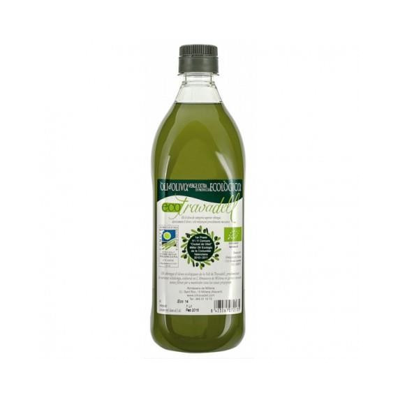 Aceite de oliva ecológico virgen extra "Travadell" 1 litro