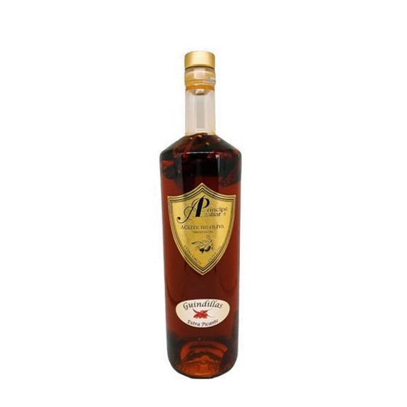 Aceite de oliva virgen extra con guindillas EXTRA PICANTE "Príncipe de Azahar" 75cl