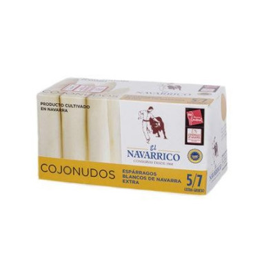 Espárragos blancos de Navarra "El Navarrico" Extra Gruesos 5/7 piezas 780gr