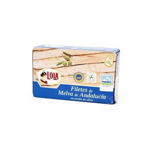 Filetes de melva de Andalucía en aceite de oliva "Lola" 115gr