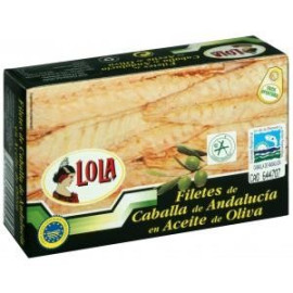 Filetes de caballa de Andalucía en aceite de oliva "Lola" 115gr