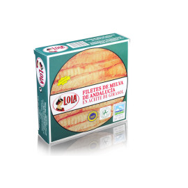 Filetes de melva de Andalucía en aceite de girasol "Lola" 525gr