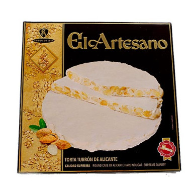 Torta de turrón de Alicante "El Artesano" 200 gr.