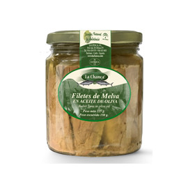 Filetes de melva canutera en ceite de oliva "La Chanca" 225gr