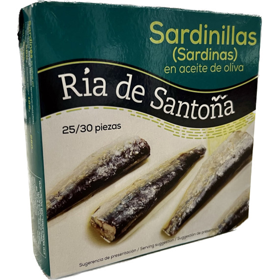 Sardinillas en aceite de oliva "Ría de Santoña" 25/30piezas 260gr