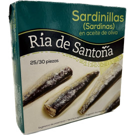 Sardinillas en aceite de oliva "Ría de Santoña" 25/30 piezas 260gr
