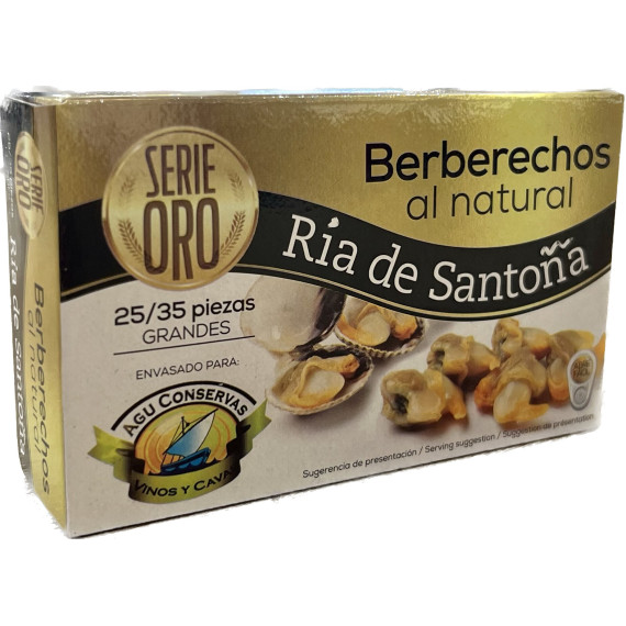 Berberechos al natural "Ría de Santoña" 25/35 piezas 113gr