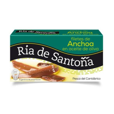 Lote ahorro 3 latas de anchoas en aceite de oliva "Ría de Santoña" 50gr