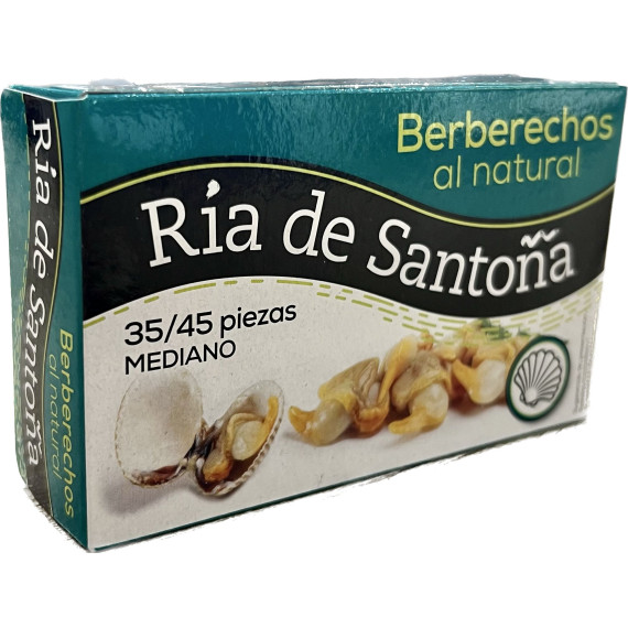 Berberechos al natural "Ría de Santoña" 35/45 piezas 115gr