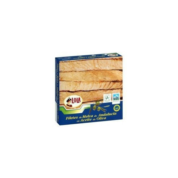 Filetes de melva de Andalucía en aceite de oliva "Lola" 260gr.