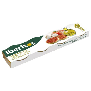 Tomate, aceite y ajo "Iberitos" Pack 4 x 22gr