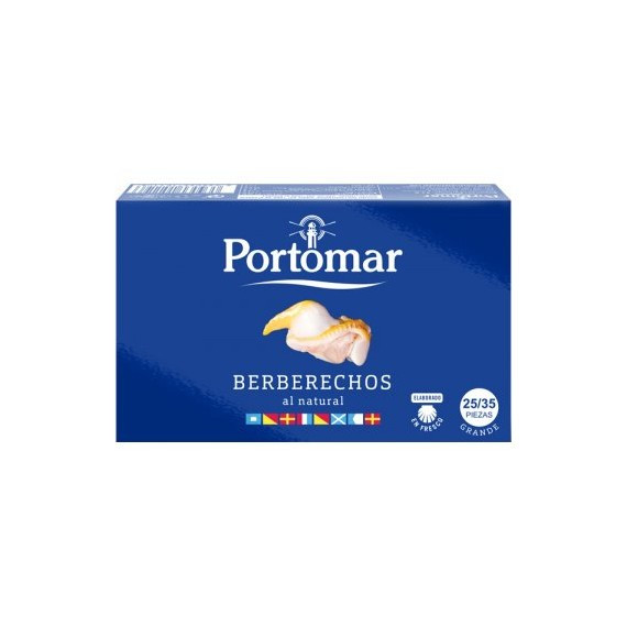 Berberechos al natural "Portomar" 25/35 piezas 111gr Rías Francesas