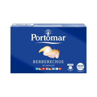 Berberechos al natural "Portomar" 25/35 piezas 111gr Rías Francesas