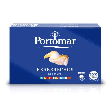 Berberechos al natural "Portomar" 20/30 piezas 111gr Rías Francesas