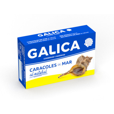 Caracoles de mar al natural "Galica" 111gr
