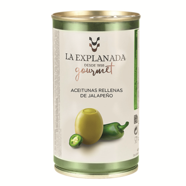 Aceitunas rellenas de jalapeño "La Explanada Gourmet" 350gr