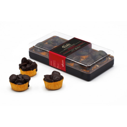 Bombones de chocolate negro con almendras "Pérez" 160gr