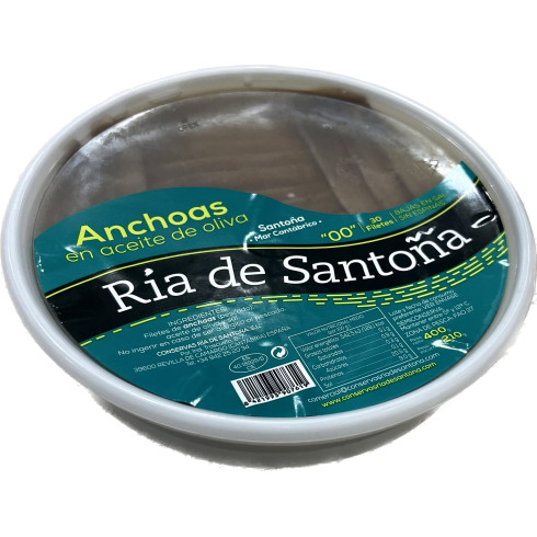 Anchoas en aceite de oliva "Ría de Santoña" 00 30 filetes 400gr