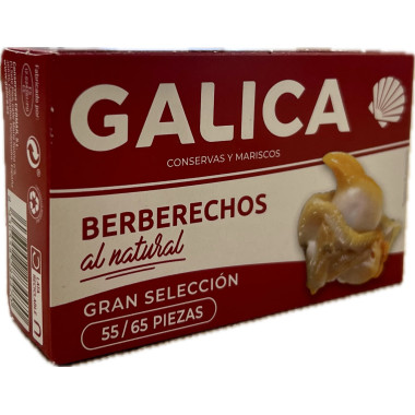 Berberechos al natural "Galica" Gran Selección 55/65 piezas 111gr