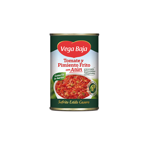 Tomate y pimiento frito con atún "Vega Baja" 400gr