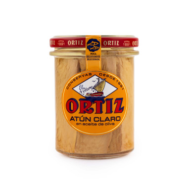Atún claro en aceite de oliva "Ortiz" bote 220 gr.