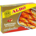 Sardinillas en tomate "Albo" 8/12 piezas 105gr