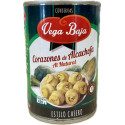 Lote 3 latas de corazones de alcachofa "Vega Baja" 20/25  piezas 420gr