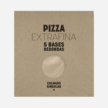 Bases redondas para pizza extrafinas "Colmado Singular" 5 unidades 30cm