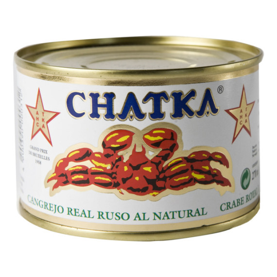 Cangrejo real ruso al natural "Chatka" 60% patas 121gr