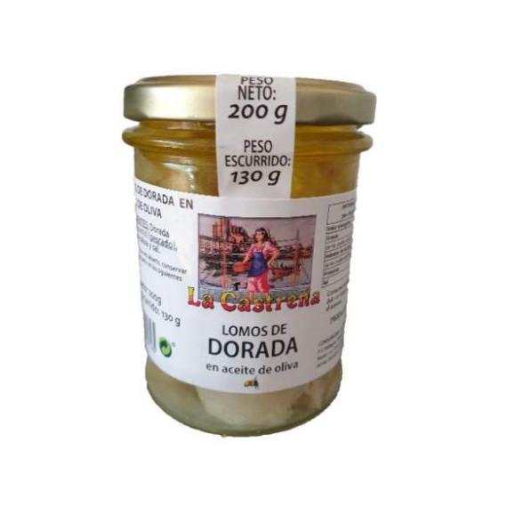 Lomos de dorada en aceite de oliva "La Castreña" 200gr