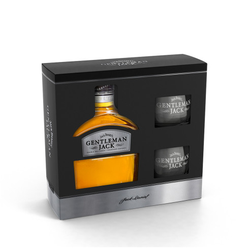 Estuche Jack Daniel´s "Gentleman Jack" + 2 vasos