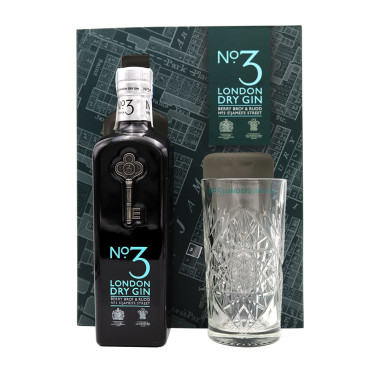 Estuche Gin "London nº3" Dry + vaso