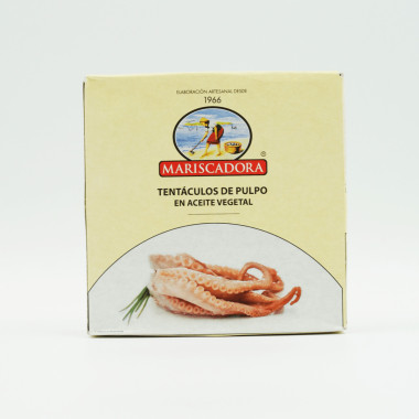 producto Tentáculos de pulpo en aceite vegetal "Mariscadora" 270gr