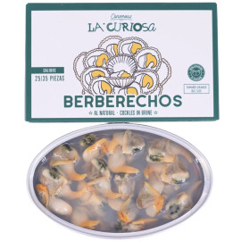 Berberechos al natural "La Curiosa" 25/35 piezas 111gr 