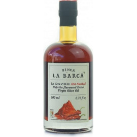 Condimento de aceite de oliva virgen extra con pimentón picante "Finca la Barca" 200ml