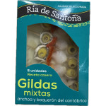 Gildas mixtas de anchoa y boquerón "Ría de Santoña" 215gr 5 unidades