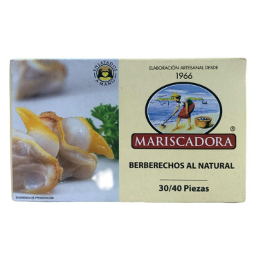 producto Berberechos al natural "Mariscadora" 30/40 piezas 110ml