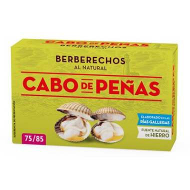 Berberechos al natural "Cabo de Peñas" 75/85 piezas 111gr